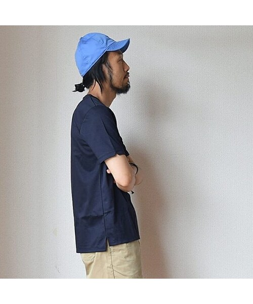 Re made in tokyo japan(アールイーメイドイントウキョウジャパン)の「【大人の為の最高級Tシャツ】Re made in tokyo japan Tokyo Made ドレスTシャツ ホワイト/ネイビー(Tシャツ/カットソー・メンズ・その他)」の3枚目の写真