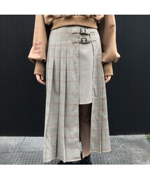 ANDGEEBEE | check wrap skirt(スカート)
