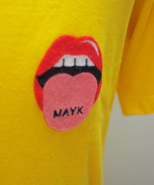 MAYK(メイク)の「l.i.p(Tシャツ/カットソー・レディース・イエロー・F)」の3枚目の写真