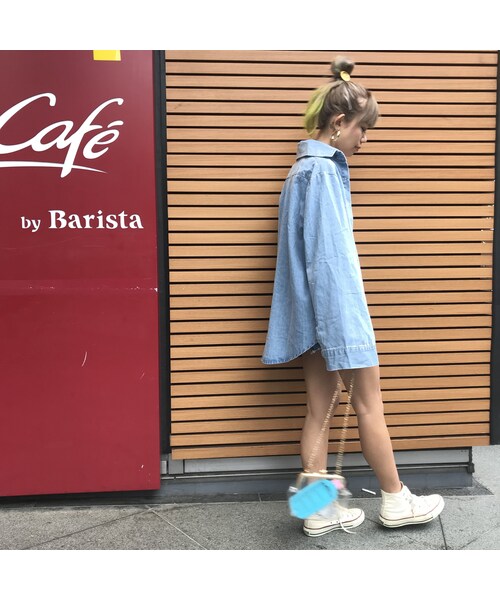 no brand（ノーブランド）の「ワイスリdenimシャツジャケ（シャツ/ブラウス・レディース・その他）」の8枚目の写真