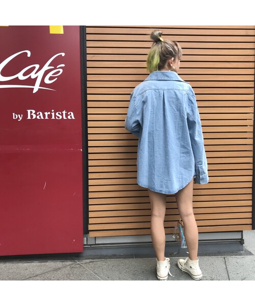 no brand（ノーブランド）の「ワイスリdenimシャツジャケ（シャツ/ブラウス・レディース・その他）」の7枚目の写真