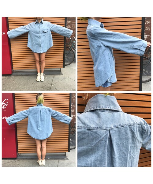 no brand（ノーブランド）の「ワイスリdenimシャツジャケ（シャツ/ブラウス・レディース・その他）」の9枚目の写真