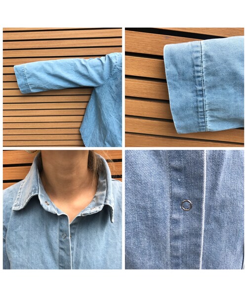 no brand（ノーブランド）の「ワイスリdenimシャツジャケ（シャツ/ブラウス・レディース・その他）」の10枚目の写真
