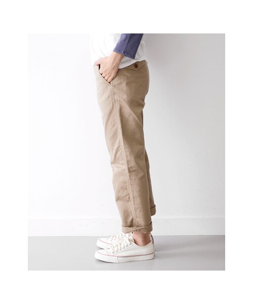 URBAN RESEARCH DOORS(アーバンリサーチドアーズ)の「FORK&SPOON Classic Style チノトラウザー(パンツ・レディース・Beige/Navy/White・1/2)」の11枚目の写真