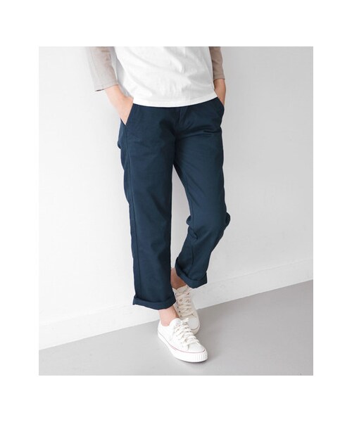 URBAN RESEARCH DOORS(アーバンリサーチドアーズ)の「FORK&SPOON Classic Style チノトラウザー(パンツ・レディース・Beige/Navy/White・1/2)」の6枚目の写真