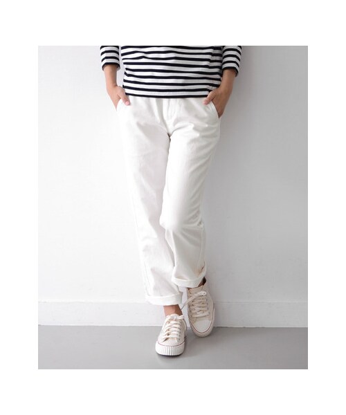 URBAN RESEARCH DOORS(アーバンリサーチドアーズ)の「FORK&SPOON Classic Style チノトラウザー(パンツ・レディース・Beige/Navy/White・1/2)」の5枚目の写真