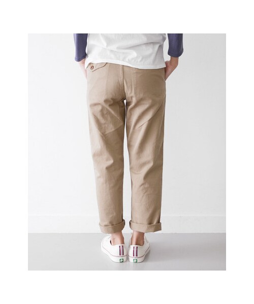 URBAN RESEARCH DOORS(アーバンリサーチドアーズ)の「FORK&SPOON Classic Style チノトラウザー(パンツ・レディース・Beige/Navy/White・1/2)」の12枚目の写真
