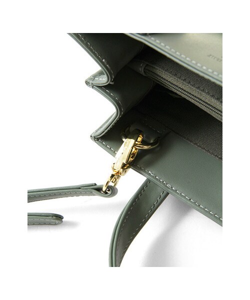 URBAN RESEARCH(アーバンリサーチ)の「UNDER BAR RAW.@MINIM CLASSIC SQUARE HAND BAG(バッグ・レディース・BLACK/CAMEL/KHAKI・-)」の9枚目の写真