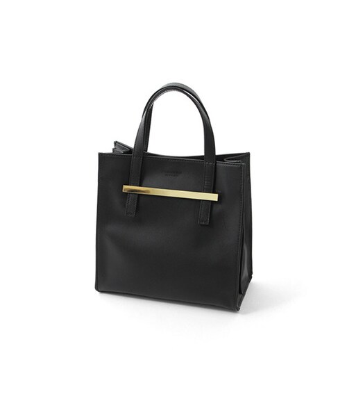 URBAN RESEARCH(アーバンリサーチ)の「UNDER BAR RAW.@MINIM CLASSIC SQUARE HAND BAG(バッグ・レディース・BLACK/CAMEL/KHAKI・-)」の1枚目の写真