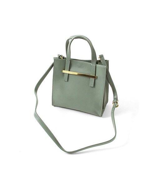 URBAN RESEARCH(アーバンリサーチ)の「UNDER BAR RAW.@MINIM CLASSIC SQUARE HAND BAG(バッグ・レディース・BLACK/CAMEL/KHAKI・-)」の4枚目の写真