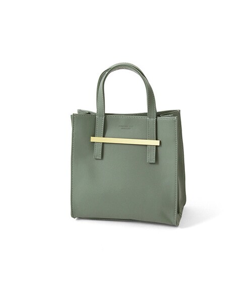 URBAN RESEARCH(アーバンリサーチ)の「UNDER BAR RAW.@MINIM CLASSIC SQUARE HAND BAG(バッグ・レディース・BLACK/CAMEL/KHAKI・-)」の3枚目の写真