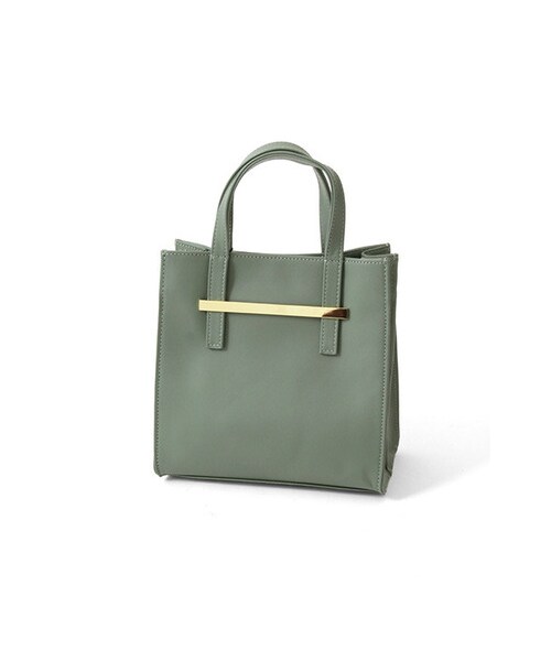 URBAN RESEARCH(アーバンリサーチ)の「UNDER BAR RAW.@MINIM CLASSIC SQUARE HAND BAG(バッグ・レディース・BLACK/CAMEL/KHAKI・-)」の6枚目の写真