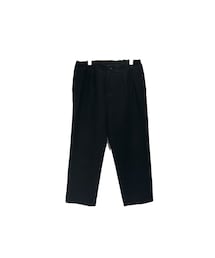 Y's | Y's for men - Black 2タックコットンワイドパンツ(スラックス)