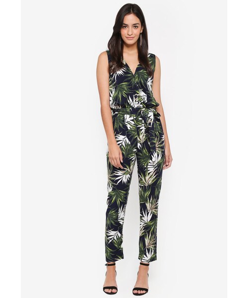 palm print jumpsuit