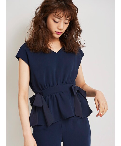 31 Sons de mode（トランテアン　ソン　ドゥ　モード）の「《予約アイテム》（オールインワン・サロペット・レディース・着用色:レッド/着用色:ネイビー/モノトーン/レッド/ネイビー・36/38）」の9枚目の写真