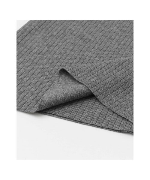 URBAN RESEARCH DOORS（アーバンリサーチドアーズ）の「【予約】リブニットスカート（スカート・レディース・T.GRAY/BLACK・one）」の18枚目の写真
