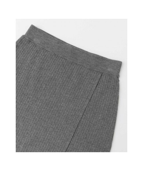 URBAN RESEARCH DOORS（アーバンリサーチドアーズ）の「【予約】リブニットスカート（スカート・レディース・T.GRAY/BLACK・one）」の12枚目の写真