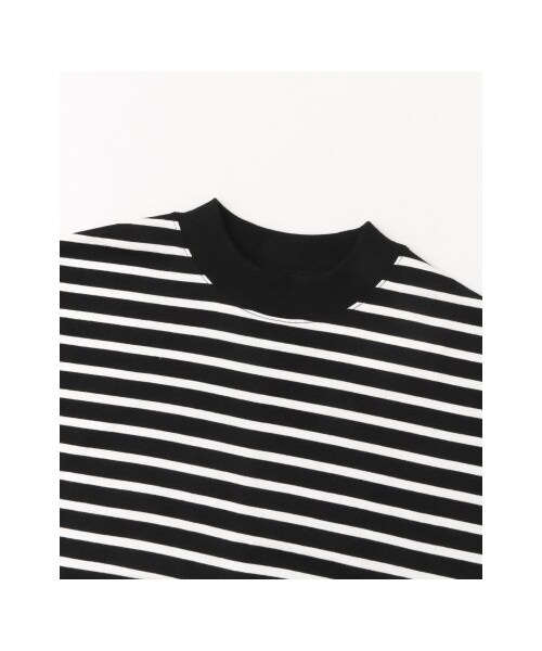 SENSE OF PLACE by URBAN RESEARCH(センスオブプレイスバイアーバンリサーチ)の「ハイネックボーダーT(半袖)(トップス・レディース・BLK×WHT/GRG×NVY・FREE)」の10枚目の写真