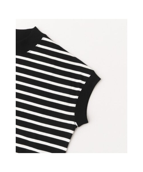 SENSE OF PLACE by URBAN RESEARCH(センスオブプレイスバイアーバンリサーチ)の「ハイネックボーダーT(半袖)(トップス・レディース・BLK×WHT/GRG×NVY・FREE)」の11枚目の写真