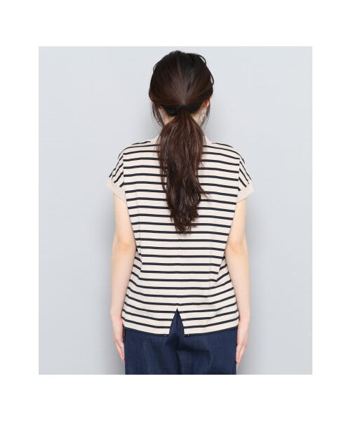 SENSE OF PLACE by URBAN RESEARCH(センスオブプレイスバイアーバンリサーチ)の「ハイネックボーダーT(半袖)(トップス・レディース・BLK×WHT/GRG×NVY・FREE)」の7枚目の写真