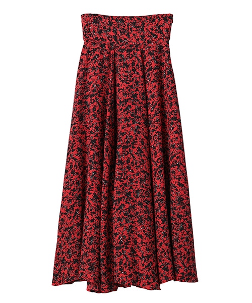 美品 CLANE ドットフラワーサーキュラースカート　M　1 CLANE（クラネ）の「ドットフラワーサーキュラースカート（）」 - WEAR