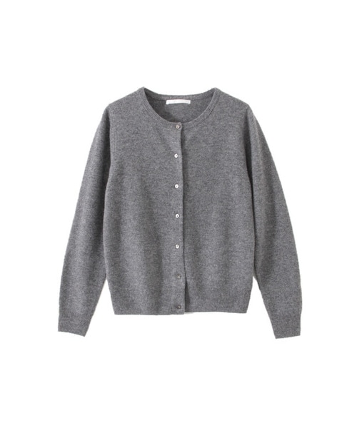 URBAN RESEARCH DOORS(アーバンリサーチドアーズ)の「ウールカシミアクルーネックカーデ(トップス・レディース・ダークグリーン/レッド/ネイビー/杢グレー/ボルドー・one)」の2枚目の写真