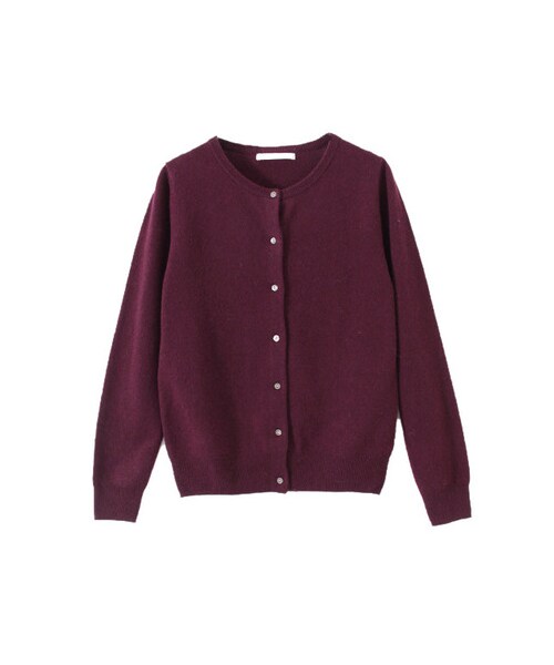 URBAN RESEARCH DOORS(アーバンリサーチドアーズ)の「ウールカシミアクルーネックカーデ(トップス・レディース・ダークグリーン/レッド/ネイビー/杢グレー/ボルドー・one)」の5枚目の写真