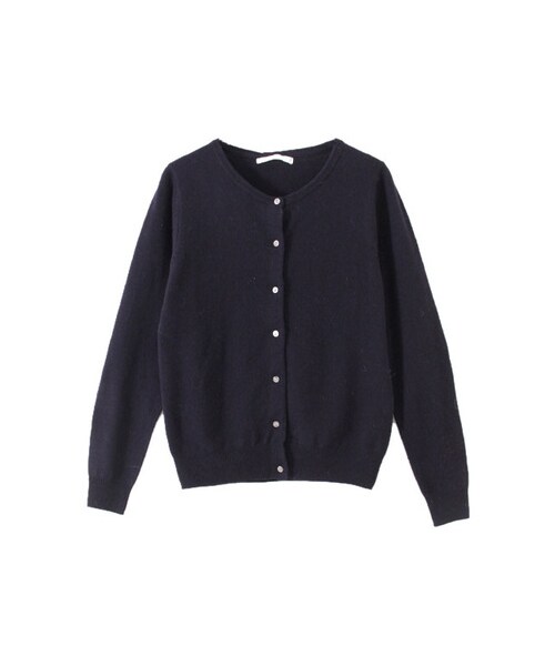 URBAN RESEARCH DOORS(アーバンリサーチドアーズ)の「ウールカシミアクルーネックカーデ(トップス・レディース・ダークグリーン/レッド/ネイビー/杢グレー/ボルドー・one)」の1枚目の写真