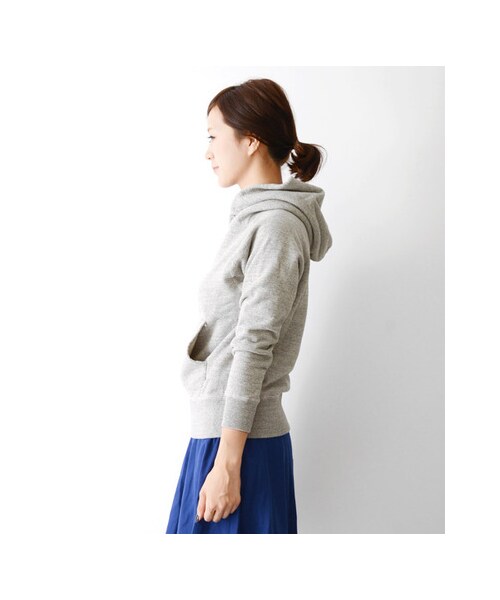 URBAN RESEARCH DOORS（アーバンリサーチドアーズ）の「スウェットプルオーバーパーカー（トップス・レディース・ネイビー/杢グレー/オフ・one）」の10枚目の写真