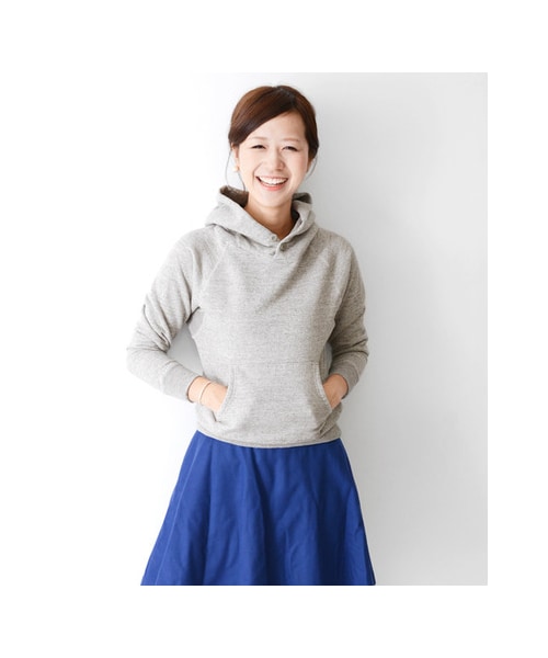 URBAN RESEARCH DOORS（アーバンリサーチドアーズ）の「スウェットプルオーバーパーカー（トップス・レディース・ネイビー/杢グレー/オフ・one）」の9枚目の写真