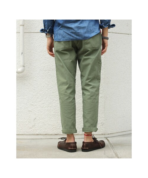 URBAN RESEARCH DOORS（アーバンリサーチドアーズ）の「バックサテン9分丈ベイカー（パンツ・メンズ・Beige/Navy/Olive・36/38/40）」の11枚目の写真