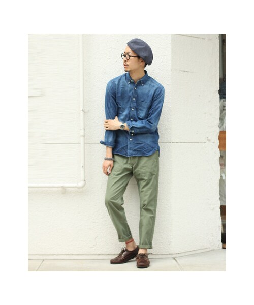 URBAN RESEARCH DOORS（アーバンリサーチドアーズ）の「バックサテン9分丈ベイカー（パンツ・メンズ・Beige/Navy/Olive・36/38/40）」の8枚目の写真