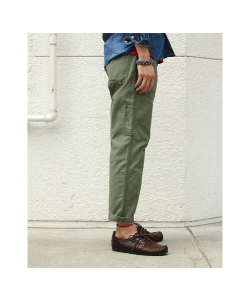 URBAN RESEARCH DOORS（アーバンリサーチドアーズ）の「バックサテン9分丈ベイカー（パンツ・メンズ・Beige/Navy/Olive・36/38/40）」の10枚目の写真