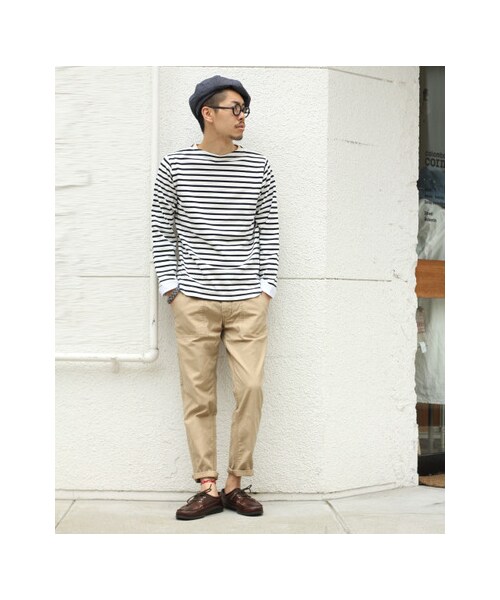 URBAN RESEARCH DOORS（アーバンリサーチドアーズ）の「バックサテン9分丈ベイカー（パンツ・メンズ・Beige/Navy/Olive・36/38/40）」の4枚目の写真