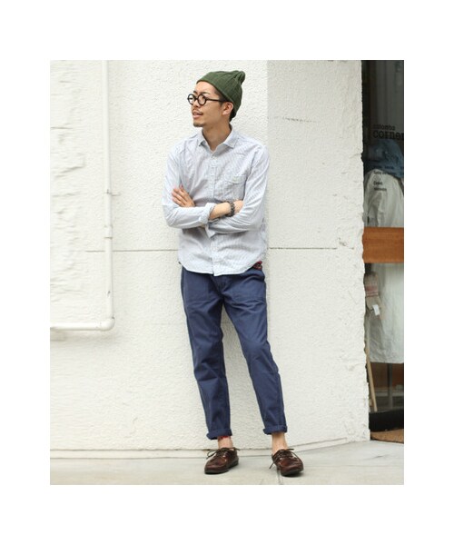 URBAN RESEARCH DOORS（アーバンリサーチドアーズ）の「バックサテン9分丈ベイカー（パンツ・メンズ・Beige/Navy/Olive・36/38/40）」の6枚目の写真