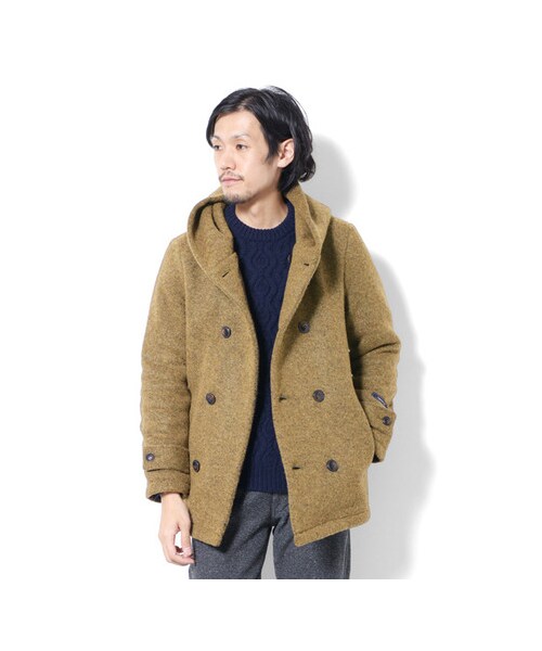 URBAN RESEARCH DOORS（アーバンリサーチドアーズ）の「MapelニットWフードジャケット（ジャケット/アウター・メンズ・Beige/Navy/Charcoal/Khaki・38/40）」の6枚目の写真