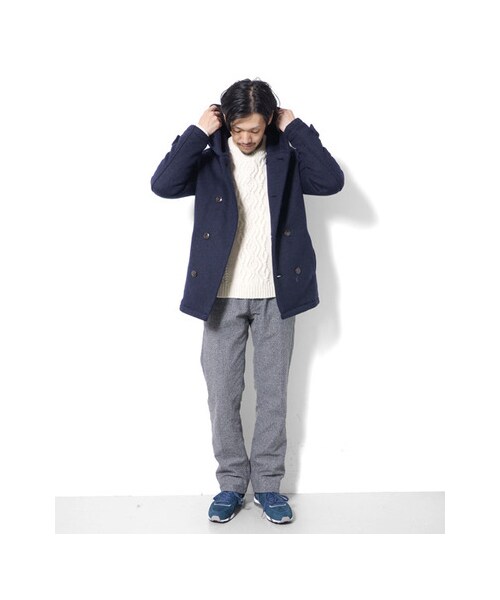 URBAN RESEARCH DOORS（アーバンリサーチドアーズ）の「MapelニットWフードジャケット（ジャケット/アウター・メンズ・Beige/Navy/Charcoal/Khaki・38/40）」の11枚目の写真
