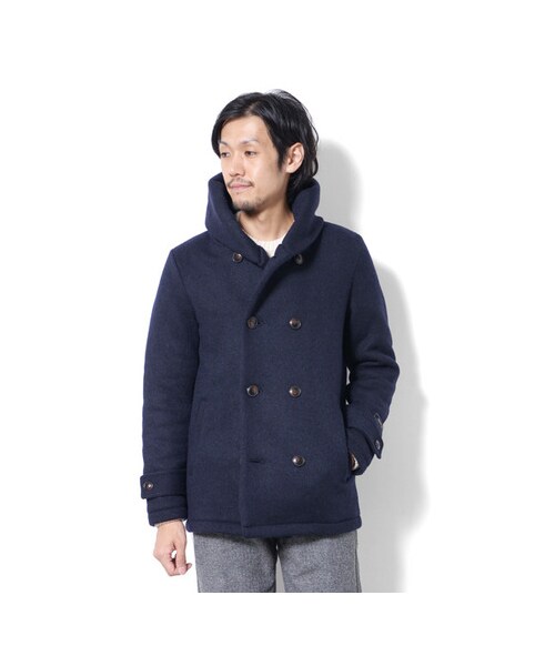 URBAN RESEARCH DOORS（アーバンリサーチドアーズ）の「MapelニットWフードジャケット（ジャケット/アウター・メンズ・Beige/Navy/Charcoal/Khaki・38/40）」の12枚目の写真