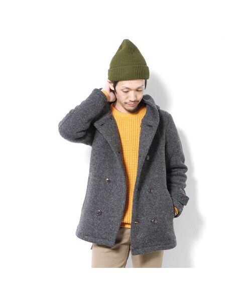 URBAN RESEARCH DOORS（アーバンリサーチドアーズ）の「MapelニットWフードジャケット（ジャケット/アウター・メンズ・Beige/Navy/Charcoal/Khaki・38/40）」の8枚目の写真