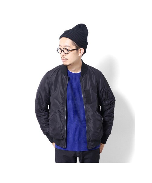 URBAN RESEARCH DOORS（アーバンリサーチドアーズ）の「D'sh　リバーシブルリブブルゾン（ジャケット/アウター・メンズ・Black/Khaki・38/40）」の6枚目の写真