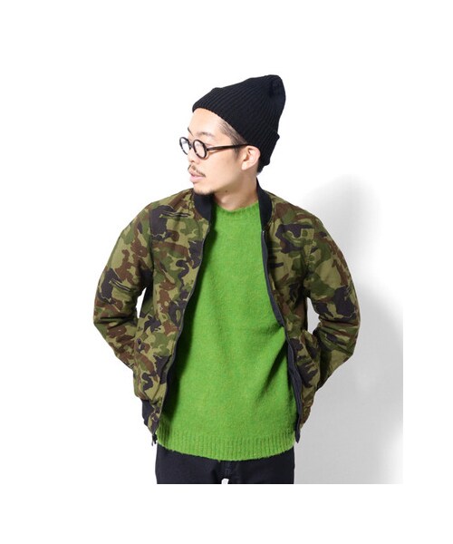 URBAN RESEARCH DOORS（アーバンリサーチドアーズ）の「D'sh　リバーシブルリブブルゾン（ジャケット/アウター・メンズ・Black/Khaki・38/40）」の10枚目の写真