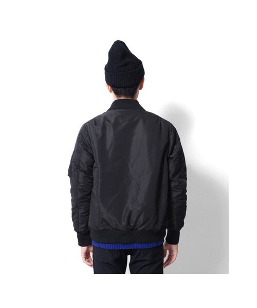 URBAN RESEARCH DOORS（アーバンリサーチドアーズ）の「D'sh　リバーシブルリブブルゾン（ジャケット/アウター・メンズ・Black/Khaki・38/40）」の8枚目の写真