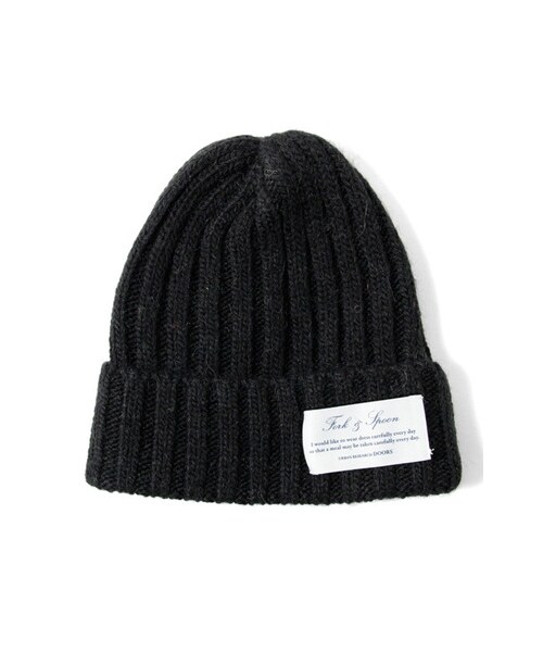 URBAN RESEARCH DOORS（アーバンリサーチドアーズ）の「FORK&amp;SPOON　リブニットキャップ（帽子・メンズ・Black/Green/Orange/Bordeaux/Gray/Royal・FREE）」の2枚目の写真