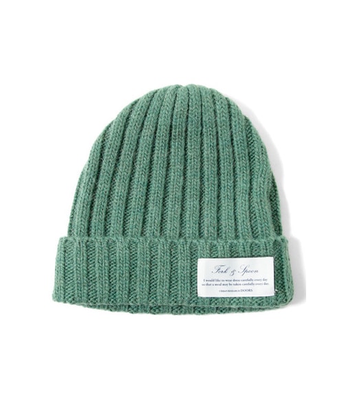 URBAN RESEARCH DOORS（アーバンリサーチドアーズ）の「FORK&amp;SPOON　リブニットキャップ（帽子・メンズ・Black/Green/Orange/Bordeaux/Gray/Royal・FREE）」の4枚目の写真