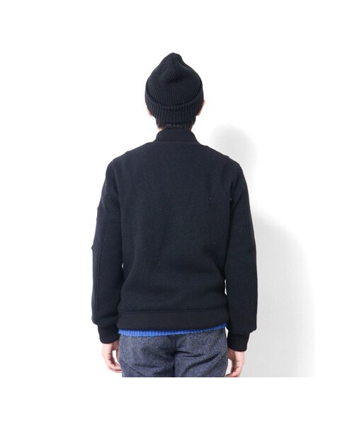 URBAN RESEARCH DOORS（アーバンリサーチドアーズ）の「ニットMA-1（ジャケット/アウター・メンズ・BLACK/L.GREY/KHAKI/D.GREY・L/M）」の14枚目の写真