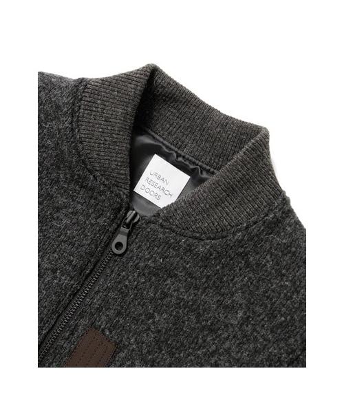 URBAN RESEARCH DOORS（アーバンリサーチドアーズ）の「ニットMA-1（ジャケット/アウター・メンズ・BLACK/L.GREY/KHAKI/D.GREY・L/M）」の15枚目の写真