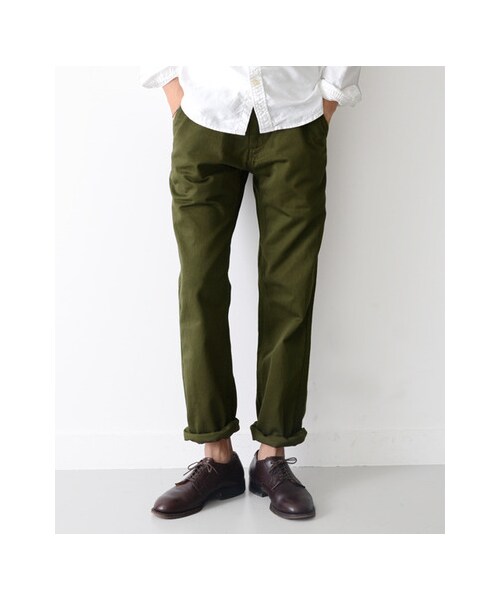 URBAN RESEARCH DOORS(アーバンリサーチドアーズ)の「FORK & SPOON Classic Style トラウザー(パンツ・メンズ・Beige/Navy/White/Khaki・36/38/40)」の12枚目の写真