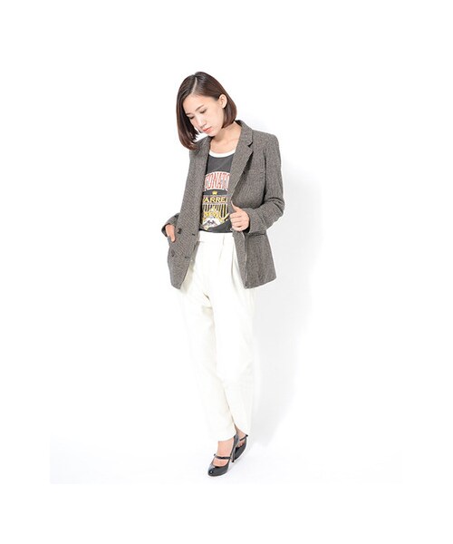 URBAN RESEARCH Sonny Label(アーバンリサーチサニーレーベル)の「千鳥柄ジャケット(ジャケット/アウター・レディース・ブラウン/ブラック・FREE)」の5枚目の写真