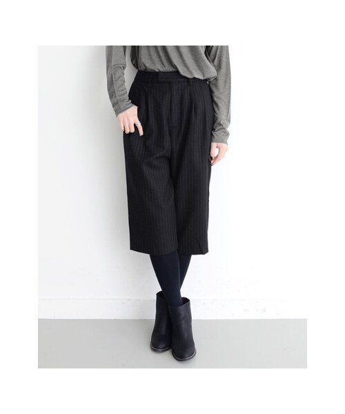 KBF（ケイビーエフ）の「ヘリンボンパンツ（パンツ・レディース・グレー/ブラック/ブルー・one）」の7枚目の写真