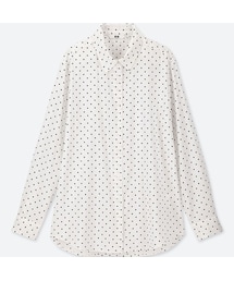 UNIQLO | レーヨンエアリープリントブラウス（長袖）(シャツ/ブラウス)